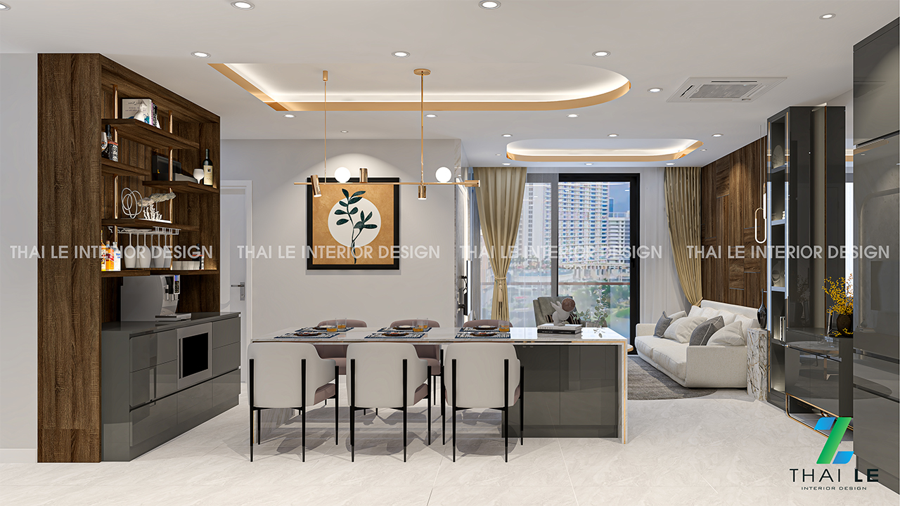 Thiết kế nội thất căn hộ The Peak Midtown Q7 - 115m2